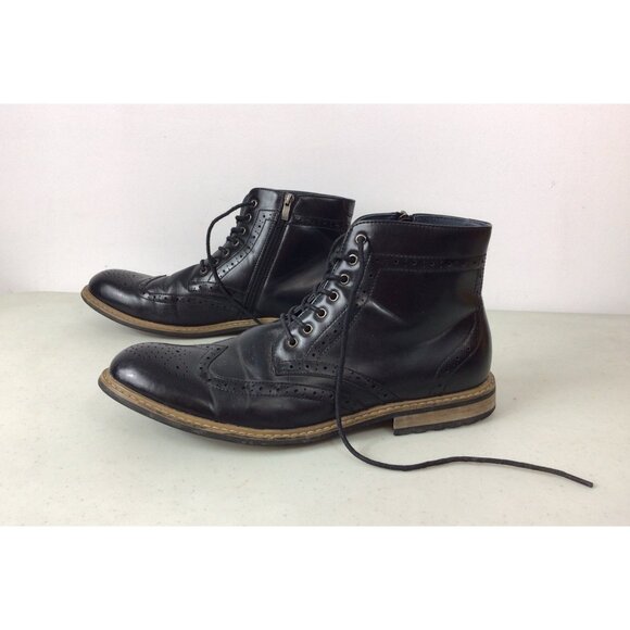 Bruno Marc Leather Ankle Boots Mens 12 - Picture 1 of 9